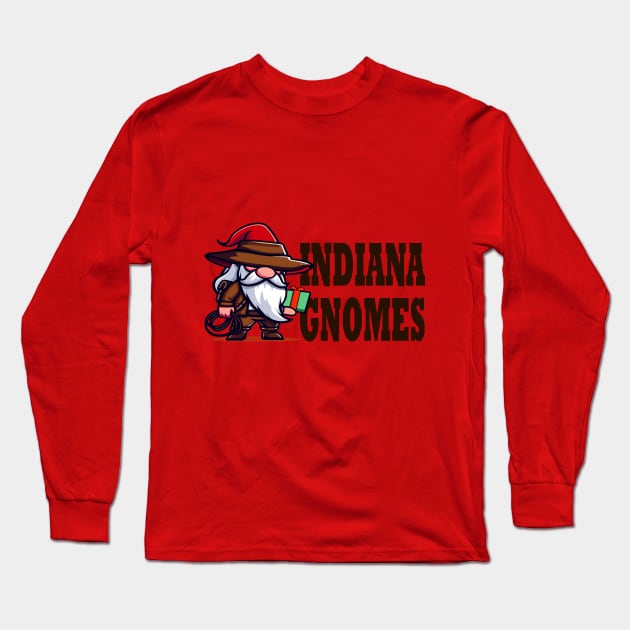 Indiana Gnomes Long Sleeve T-Shirt by TeeHeeFun